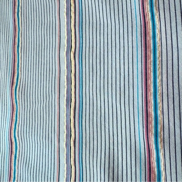 VICTORIA’S SECRET White Pink & Gold Stripe Pajama 2 Piece Set! Shirt & Pants! Lg - Picture 6 of 16